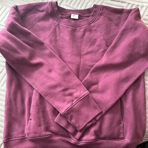 Burgundy Crewneck Sweatshirt ZYIA